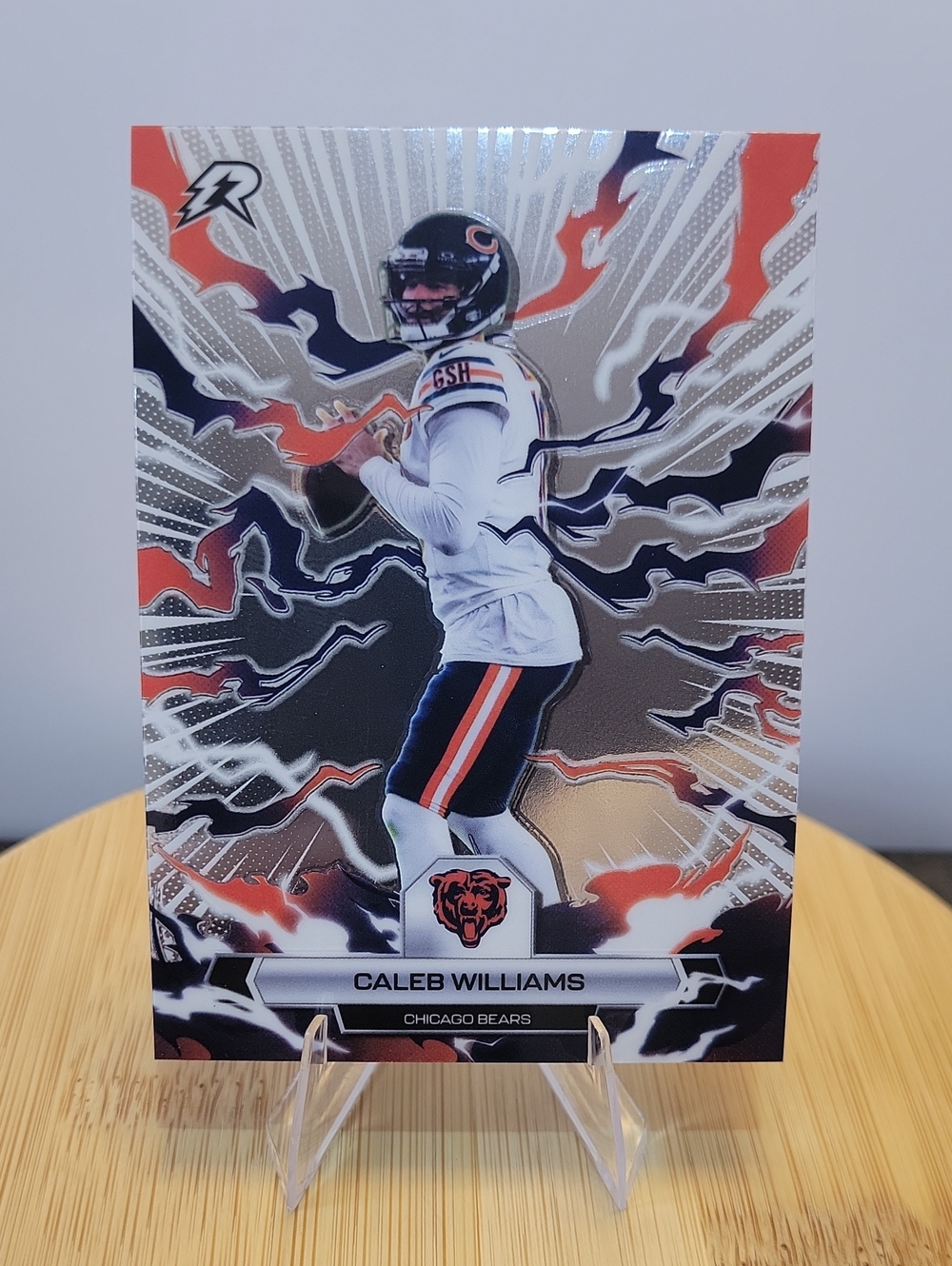 Topps Caleb Williams Bears Card - White & Orange